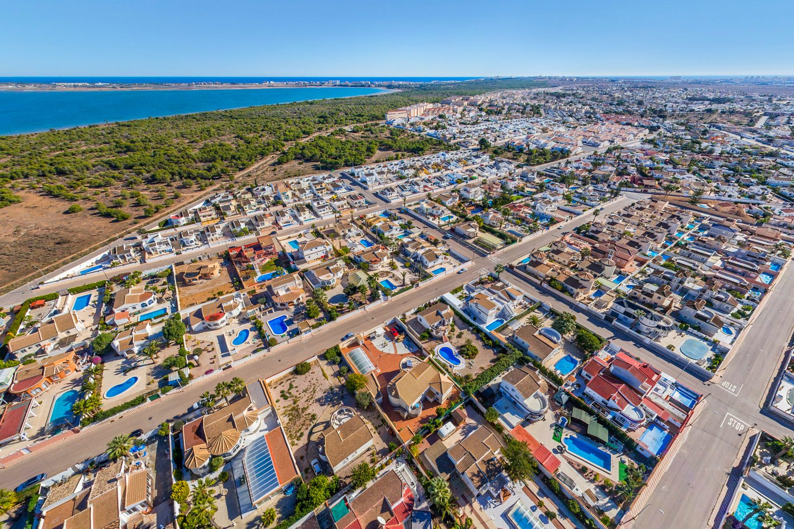 La Siesta residential area aerial view Torrevieja affordable living
